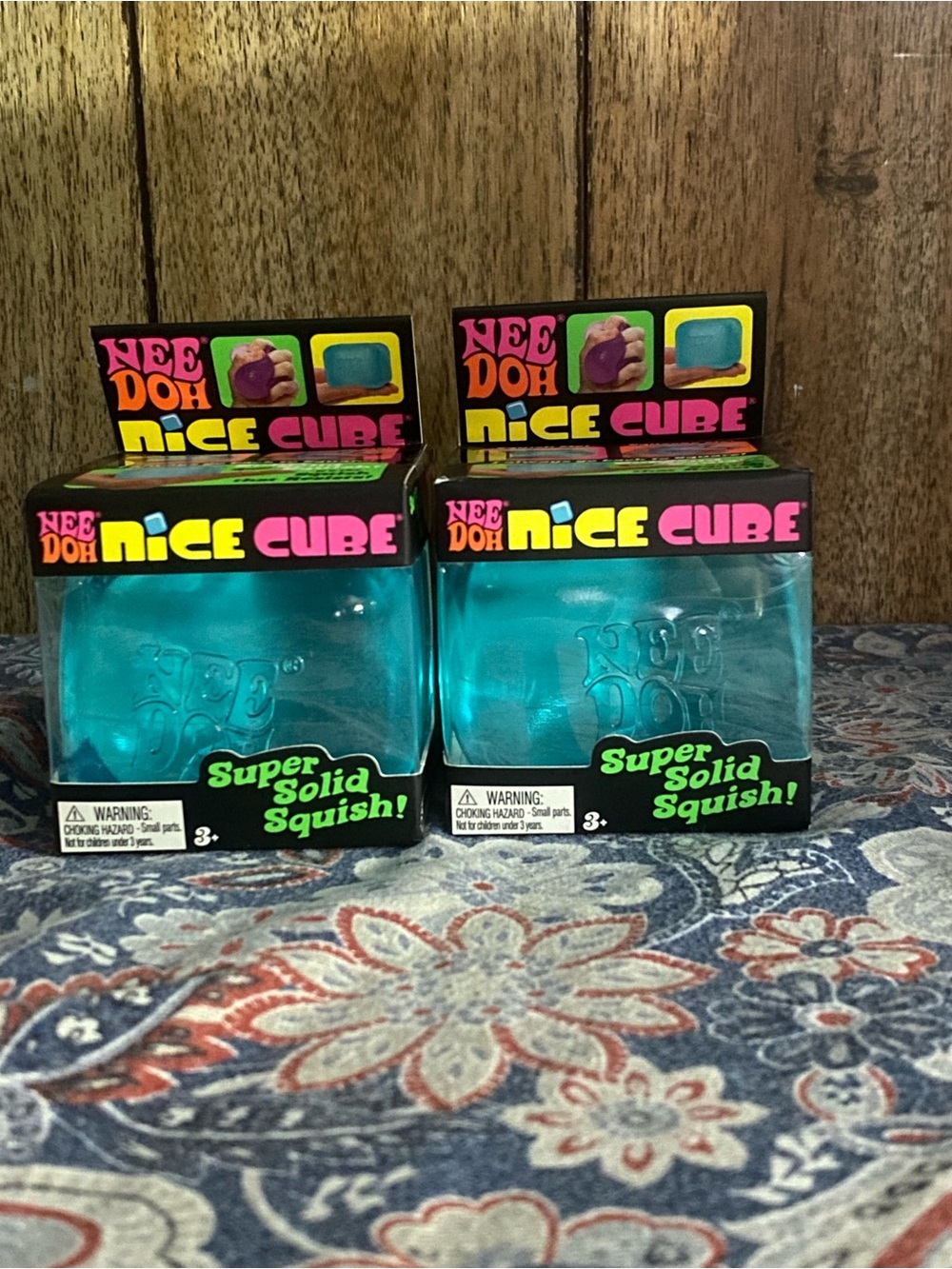 Needoh Super Solid Squish! Blue Stress Toy